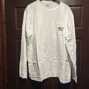 Mens Vineyard Vine Frankenstein Happy Halloween Long Sleeve T-shirt.  XXL